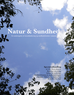 Natur & Sundhed. 29.04.15