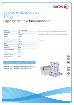 Papir for digitale fargemaskiner 140 g/m² Colotech+ Gloss Coated