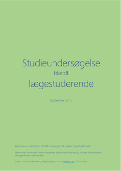 Studieundersøgelse lægestuderende