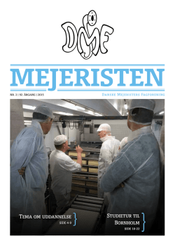 Mejeristen 2 2015 - Danske Mejeristers Fagforening
