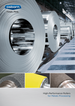 High-Performance Rollers for Metals Processing