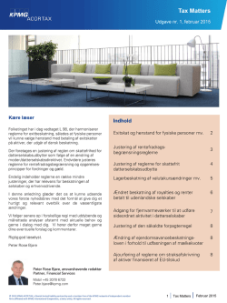 Tax Matters Issue 1