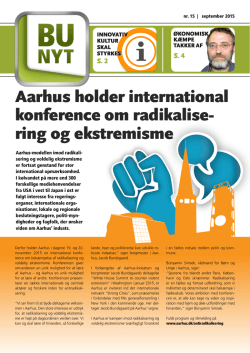 Aarhus holder international konference om radikalise