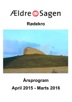 Rødekro Årsprogram April 2015 - Marts 2016