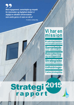 Læs mere i Strategirapport 2015