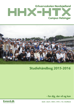 Studiehåndbogen for HHX - Erhvervsskolen Nordsjælland