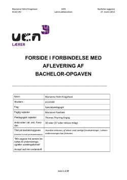 FORSIDE I FORBINDELSE MED AFLEVERING AF