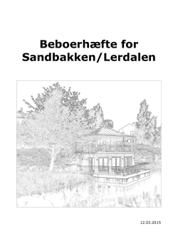 Beboerhæfte for Sandbakken/Lerdalen