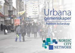 Politiskt ledarskap - Nordic City Network
