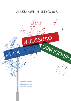 Plancher af skiltekonceptet for Nuuk