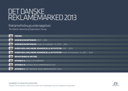 DET DANSKE REKLAMEMARKED 2013