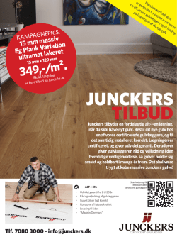 JUNCKERS TILBUD - Jeppe Jepsen ApS