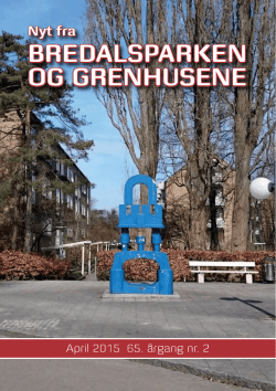 April 2015 April 2015 - Bredalsparken og Grenhusene