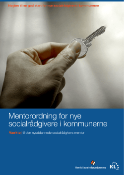 Mentorordning for nye socialrådgivere i kommunerne