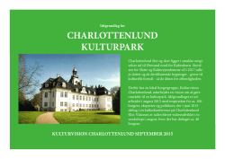 Kulturvision Charlottenlund september 2015