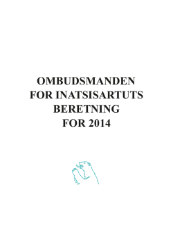 Årsberetning 2014 - Ombudsmanden for Inatsisartut