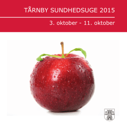 Program for Tårnby Sundhedsuge 2015