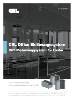 CRL Office Skillevægssystem