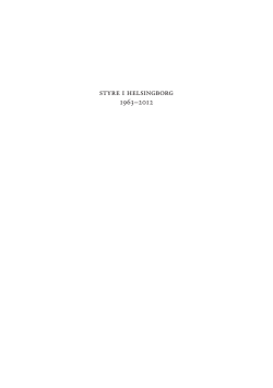 Ladda ner boken Styre i Helsingborg 1963-2013