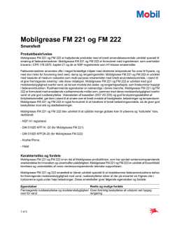 Mobilgrease FM 221 og FM 222