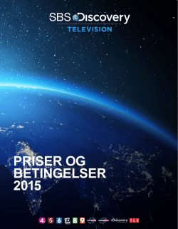 SBS TV priser og betingelser 2015