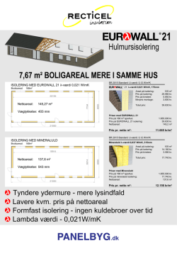 Priser med EUROWALL 21