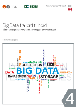 Big Data fra jord til bord - DTU Compute