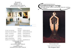 Årsprogram2015NY - Kunstforeningen Trehøje. Vildbjerg