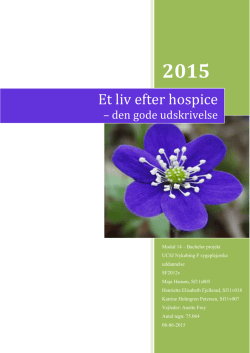 Et liv efter hospice