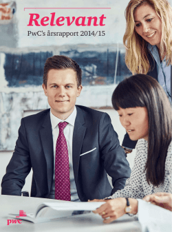 PwC`s årsrapport 2014/15