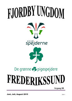 Juni, Juli, August 2015 - KFUM Spejder Frederikssund