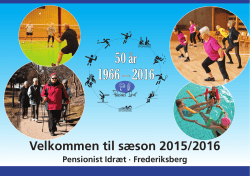 Se eller program for Frederiksberg sæson 2015/2016