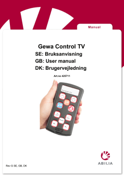 Gewa Control TV