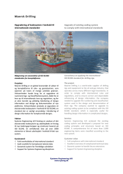 Maersk Drilling - Systems Engineering A/S