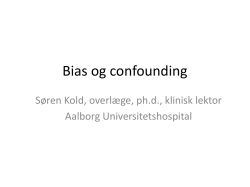 Søren Kold - Bias og Konfounding