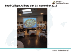 Food College Aalborg den 18. november 2015