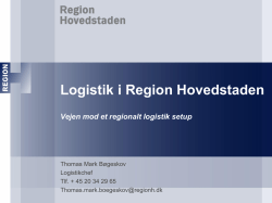 Vejen mod et regionalt logistik setup_16_04_2015