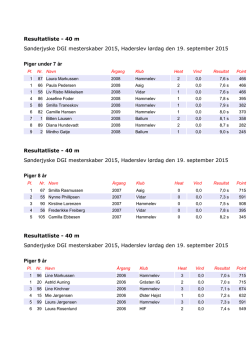 Resultatliste total