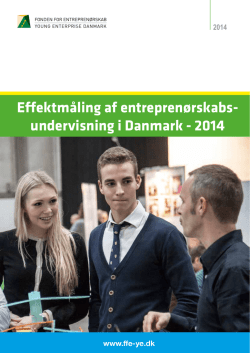 Effektmåling 2014 - Fonden for Entreprenørskab