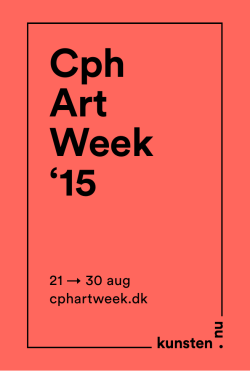 Program - Copenhagen Art Week