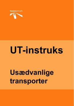 UT-instruks - Banedanmark