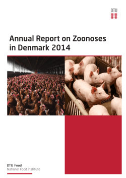 Annual Report on Zoonoses in Denmark 2014