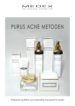 PURUS ACNE METODEN - West Side Cosmetics