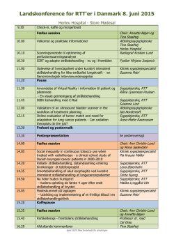 Program 2015 pdf - Landskonference for RTT`ere
