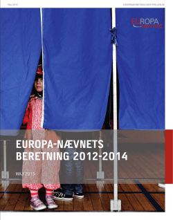 Europa-Nævnets beretning 2012-2014