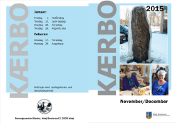 November/December - Omsorgscentret Kærbo