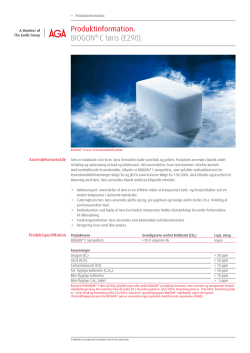 BIOGON® C Dry Ice datablad (PDF 301 KB)