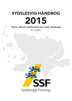 Sydslesvig-Håndbog 2015-2