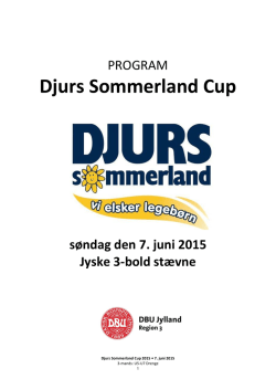 Puljer – Djurs Sommerland Cup