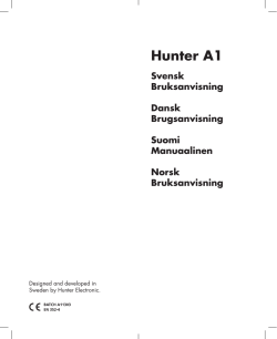 Hunter A1 - huntercom.se